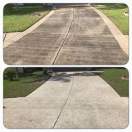 driveway before and after service
